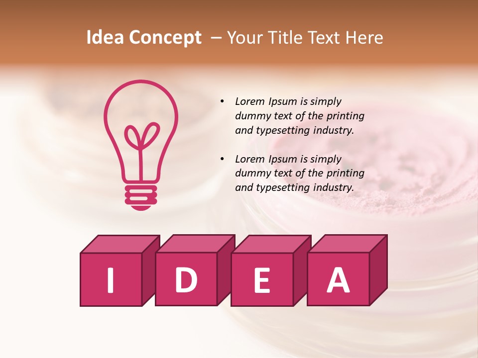 Closeup Ceremonial Make Up Bronze PowerPoint Template