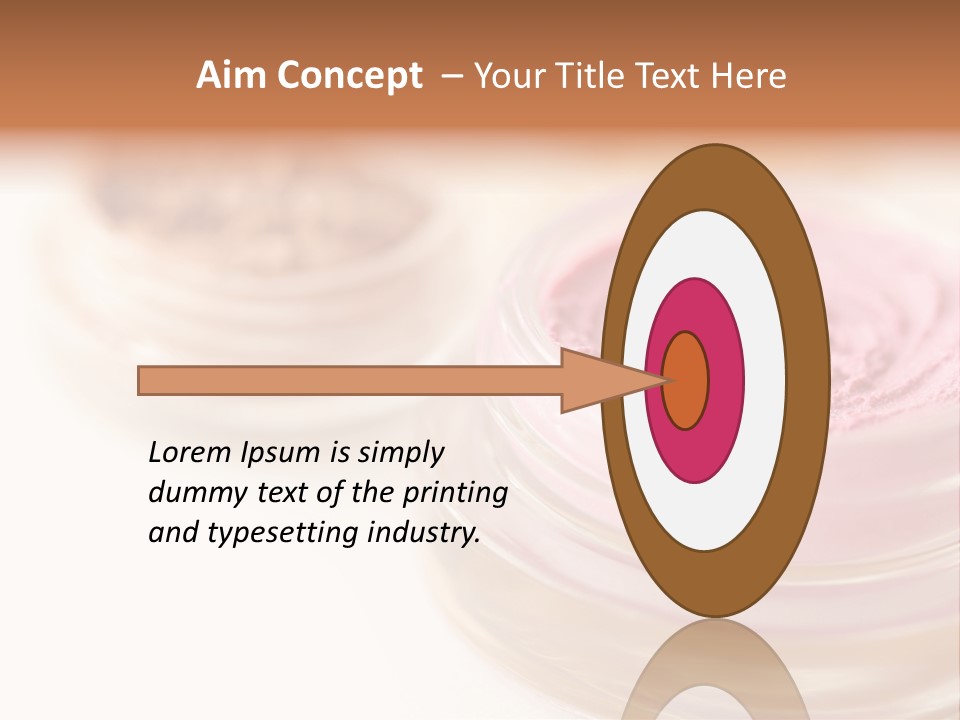 Closeup Ceremonial Make Up Bronze PowerPoint Template