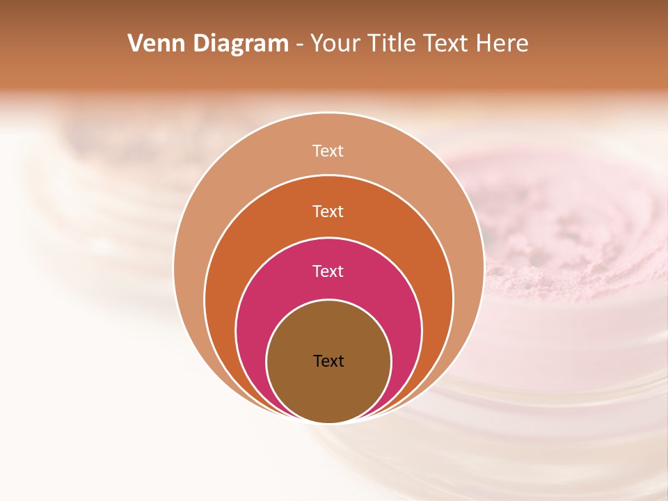 Closeup Ceremonial Make Up Bronze PowerPoint Template