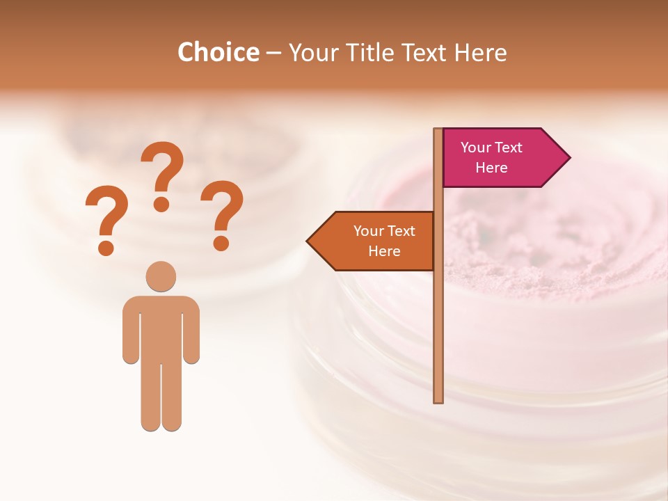 Closeup Ceremonial Make Up Bronze PowerPoint Template