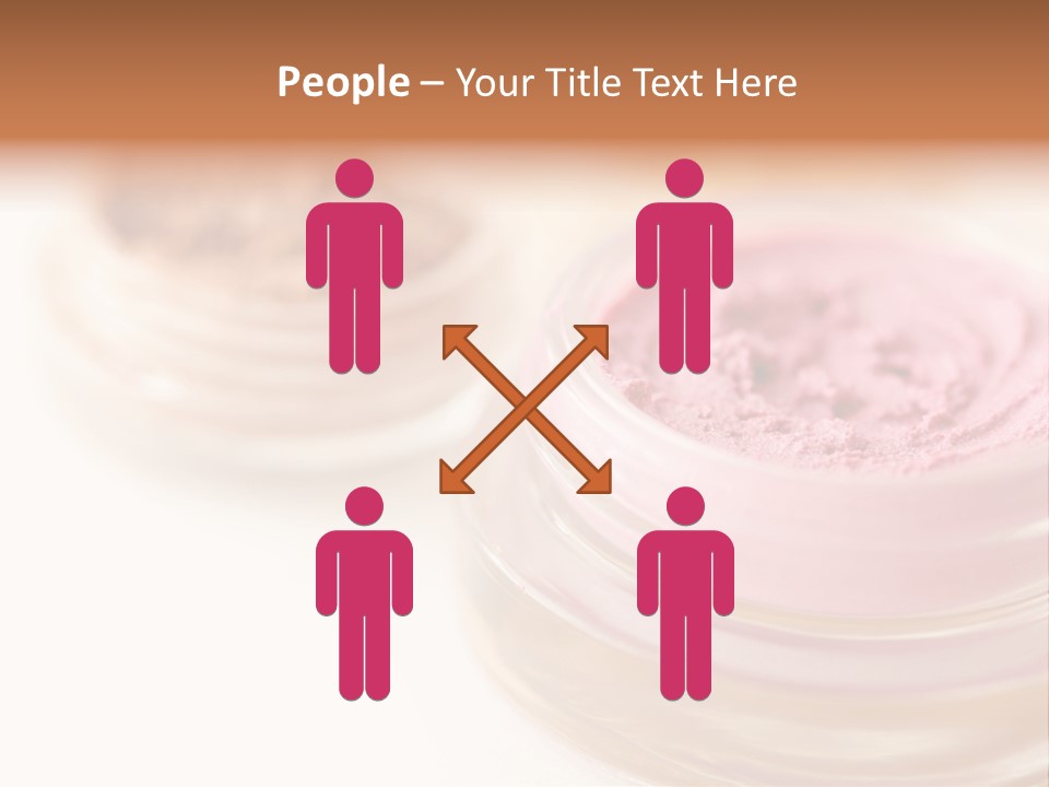 Closeup Ceremonial Make Up Bronze PowerPoint Template