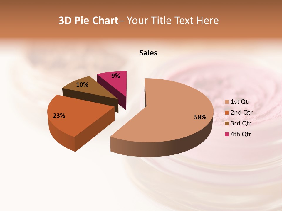 Closeup Ceremonial Make Up Bronze PowerPoint Template