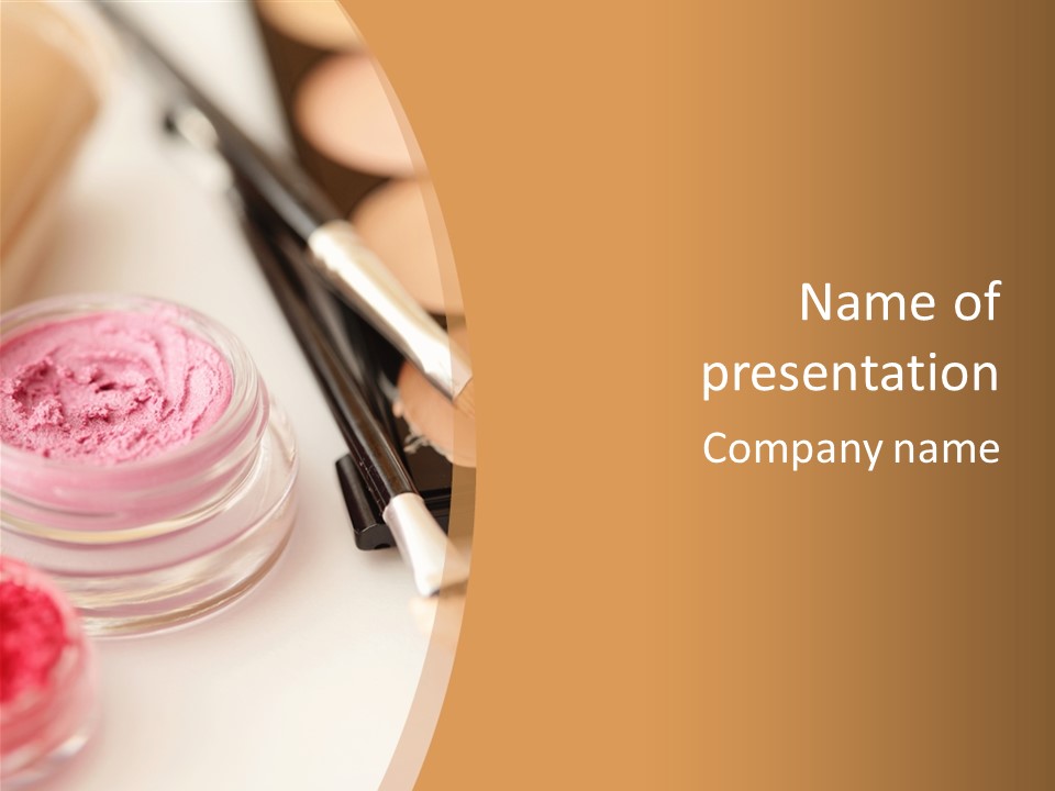 Pink Foundation Blush PowerPoint Template