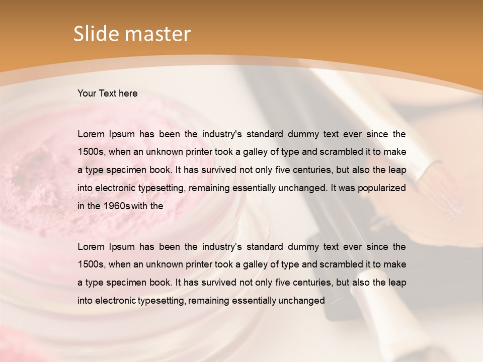 Pink Foundation Blush PowerPoint Template