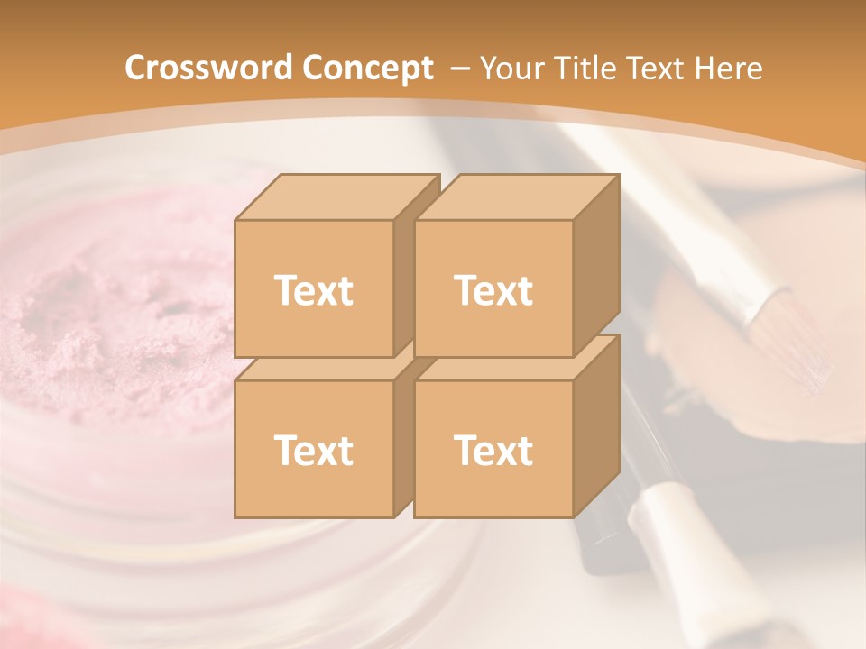 Pink Foundation Blush PowerPoint Template