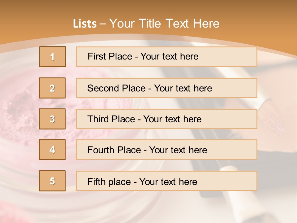 Pink Foundation Blush PowerPoint Template