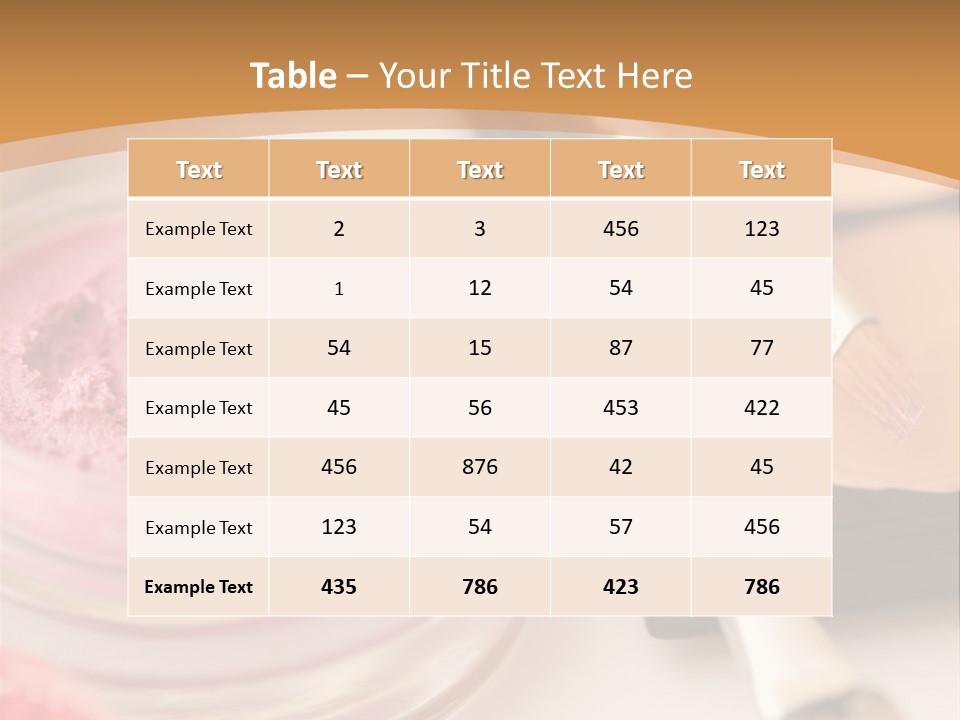Pink Foundation Blush PowerPoint Template