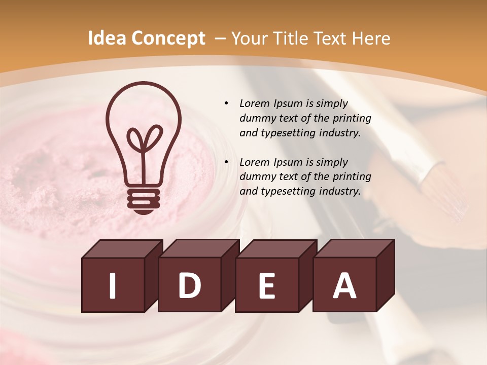 Pink Foundation Blush PowerPoint Template