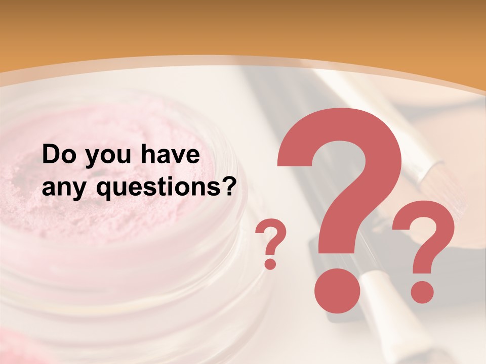 Pink Foundation Blush PowerPoint Template