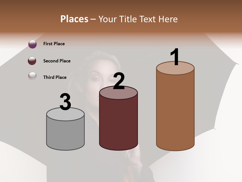 Face Umbrella Human PowerPoint Template