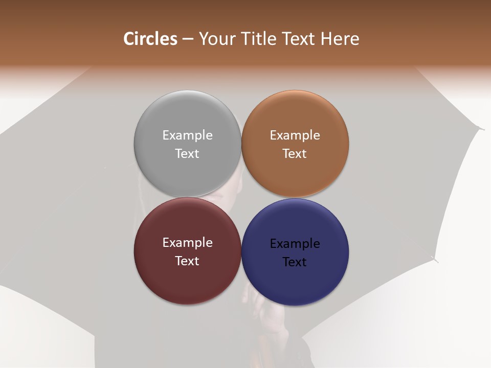 Face Umbrella Human PowerPoint Template