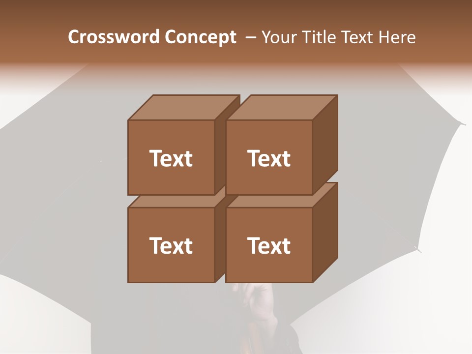 Face Umbrella Human PowerPoint Template