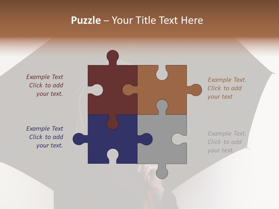 Face Umbrella Human PowerPoint Template