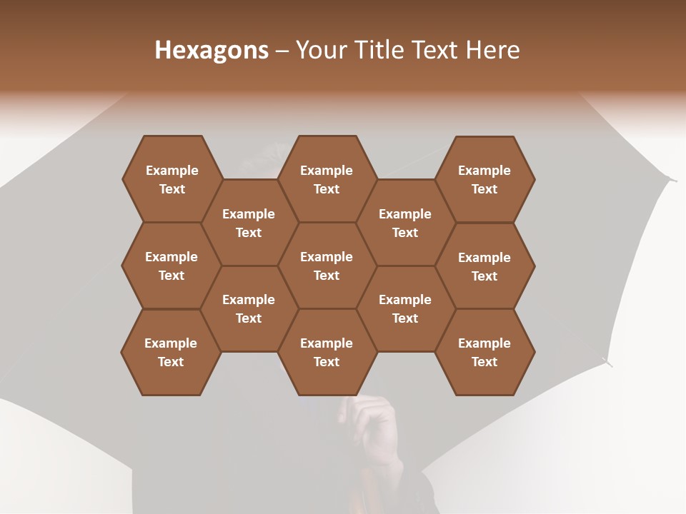 Face Umbrella Human PowerPoint Template