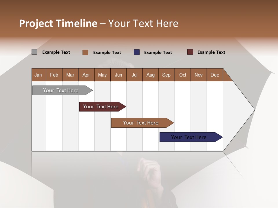Face Umbrella Human PowerPoint Template