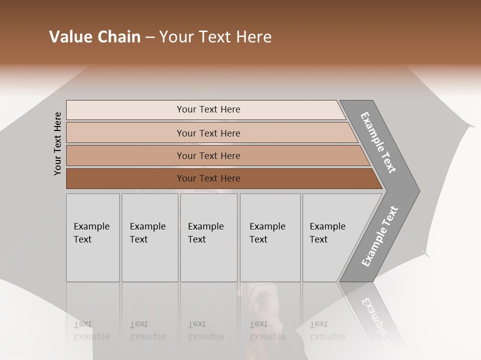 Face Umbrella Human PowerPoint Template