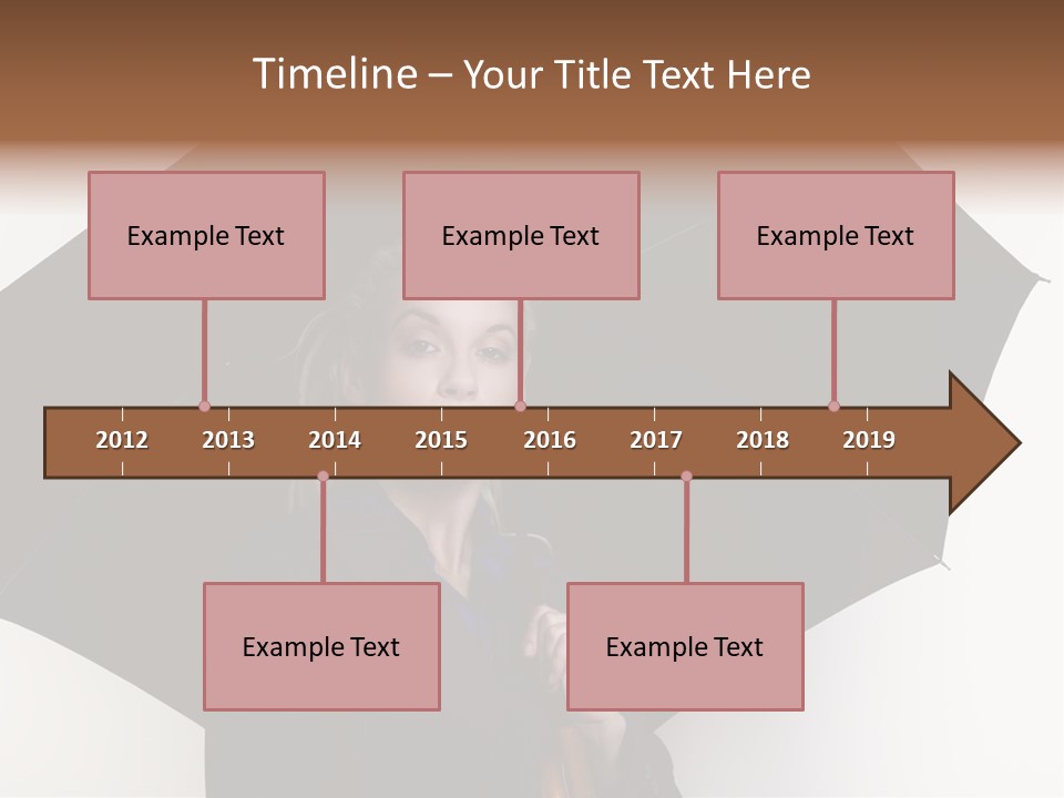 Face Umbrella Human PowerPoint Template