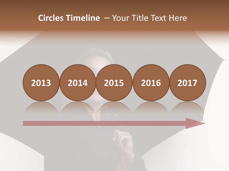 Face Umbrella Human PowerPoint Template