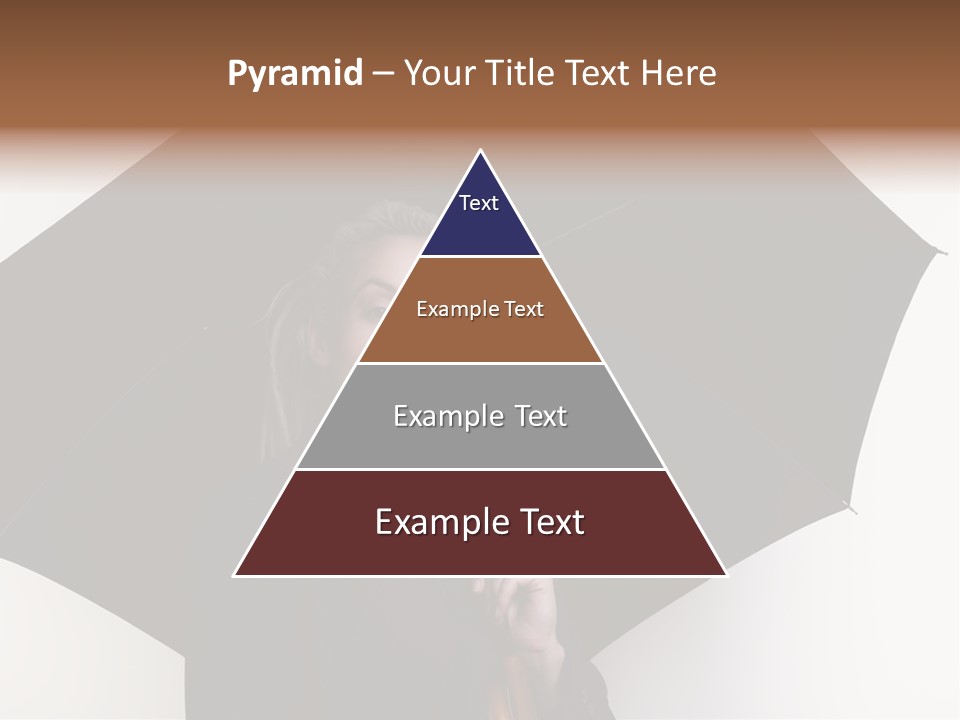 Face Umbrella Human PowerPoint Template
