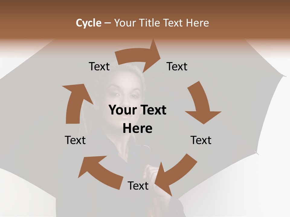 Face Umbrella Human PowerPoint Template
