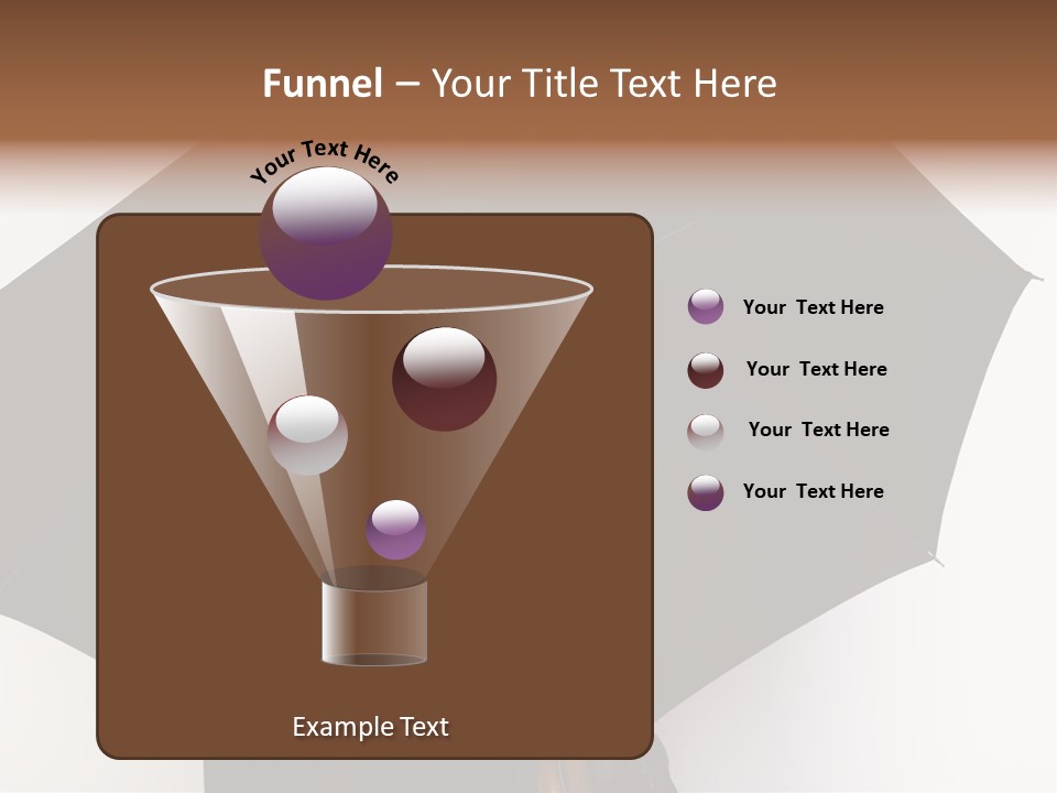Face Umbrella Human PowerPoint Template