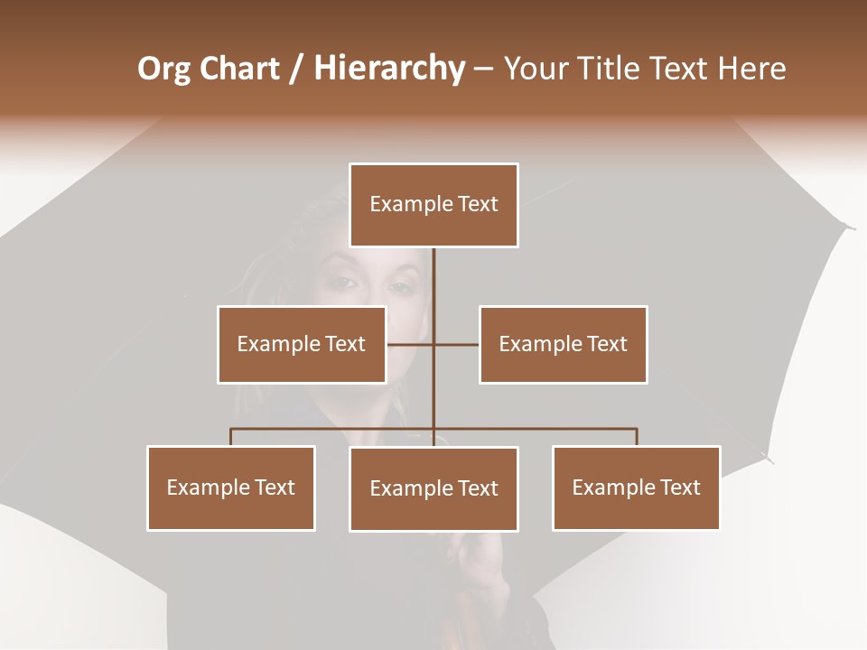 Face Umbrella Human PowerPoint Template
