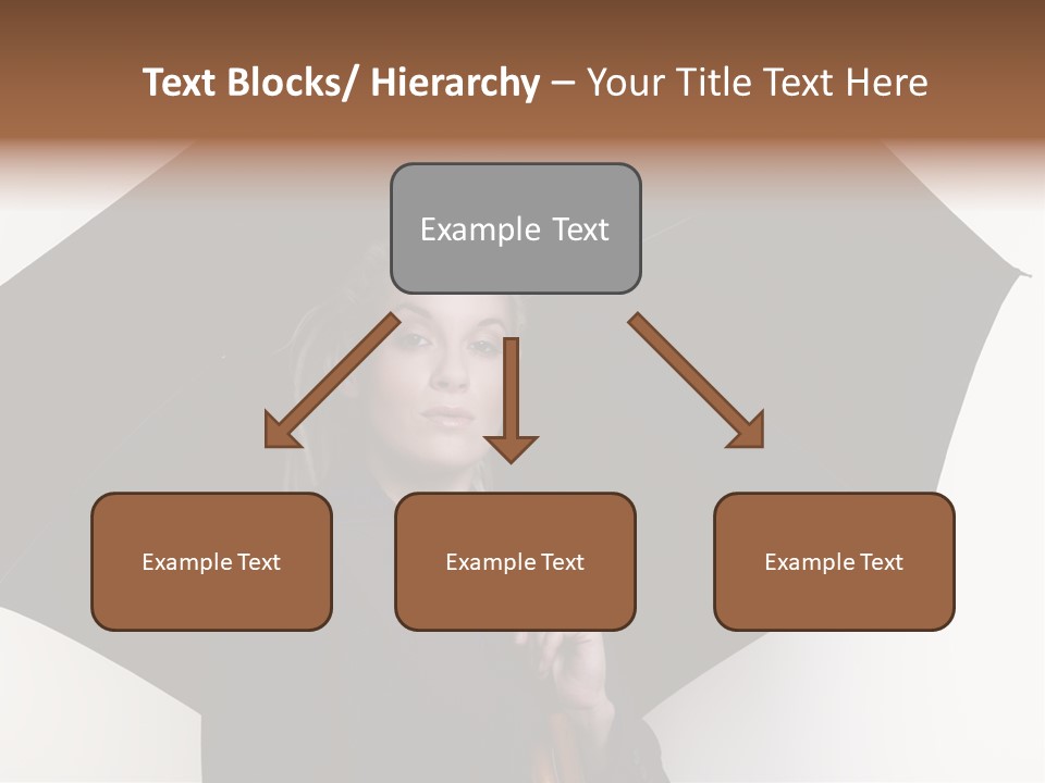 Face Umbrella Human PowerPoint Template