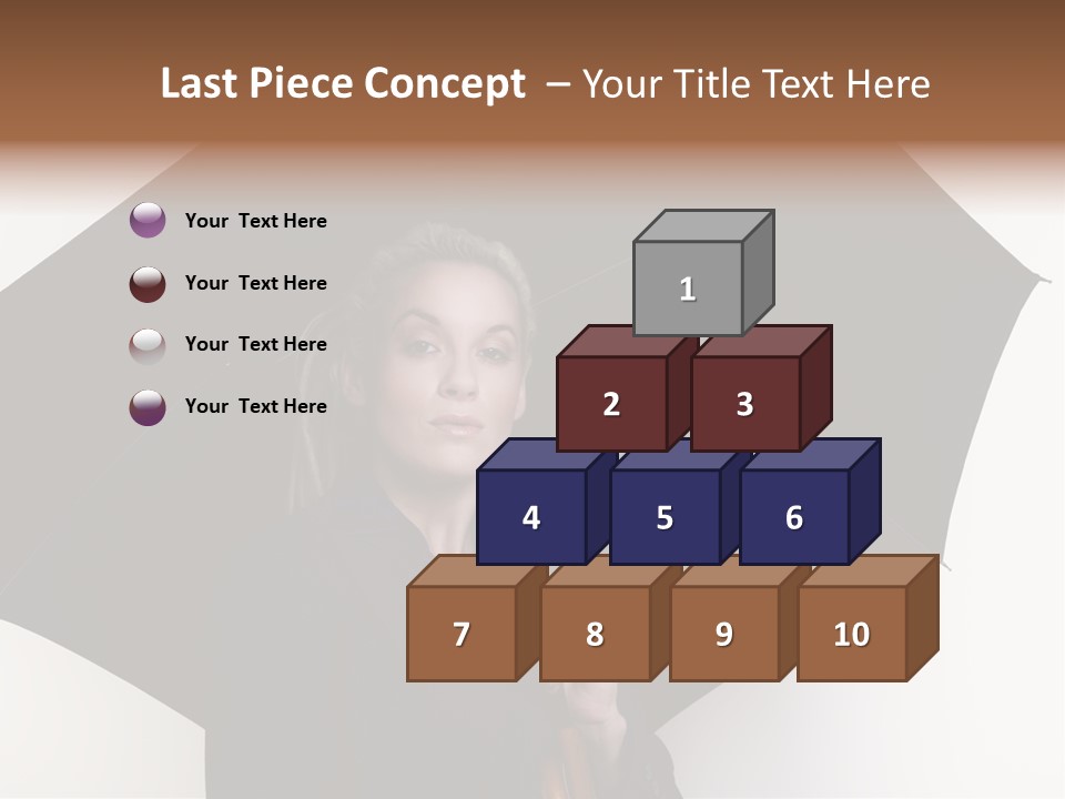 Face Umbrella Human PowerPoint Template