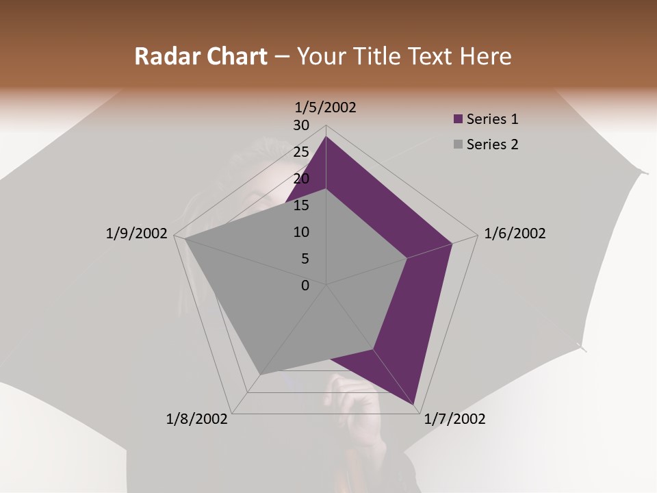 Face Umbrella Human PowerPoint Template