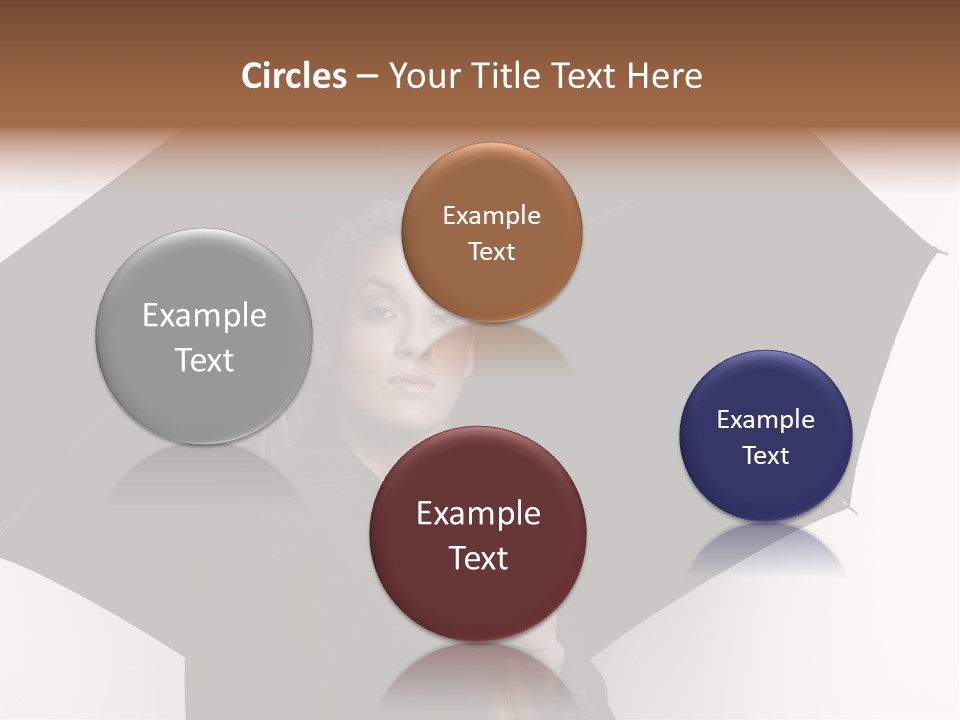 Face Umbrella Human PowerPoint Template