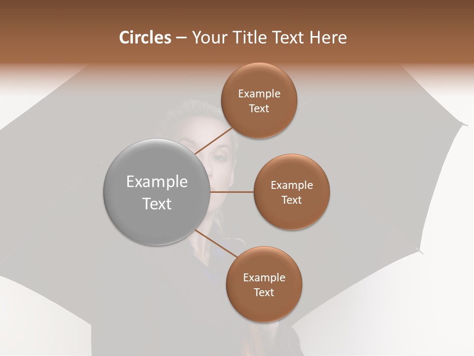 Face Umbrella Human PowerPoint Template
