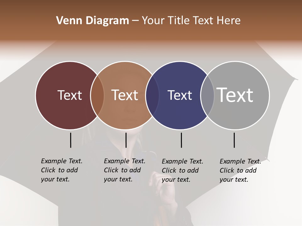Face Umbrella Human PowerPoint Template