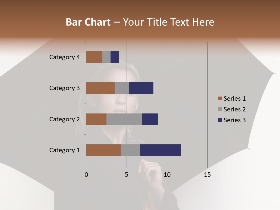 Face Umbrella Human PowerPoint Template