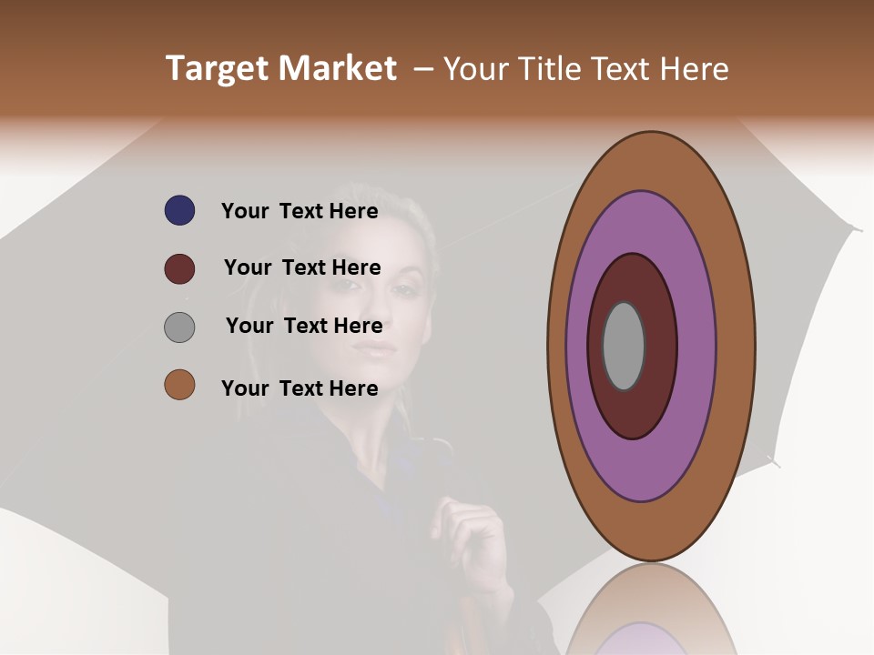 Face Umbrella Human PowerPoint Template