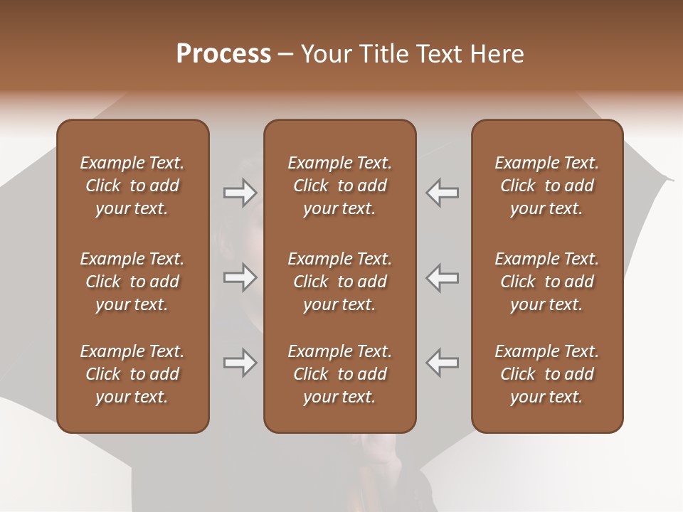 Face Umbrella Human PowerPoint Template