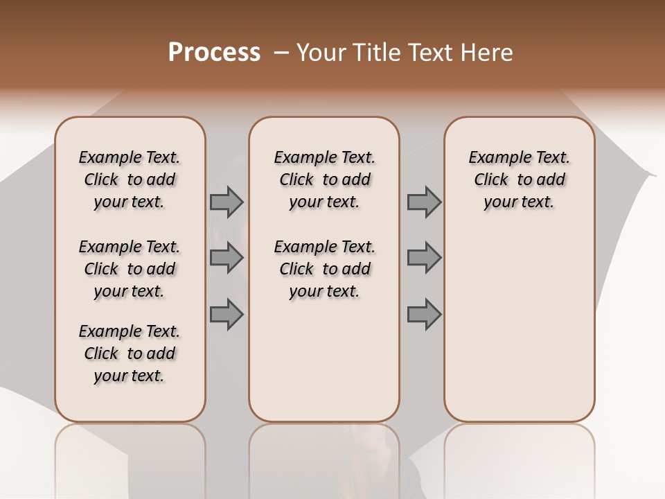 Face Umbrella Human PowerPoint Template