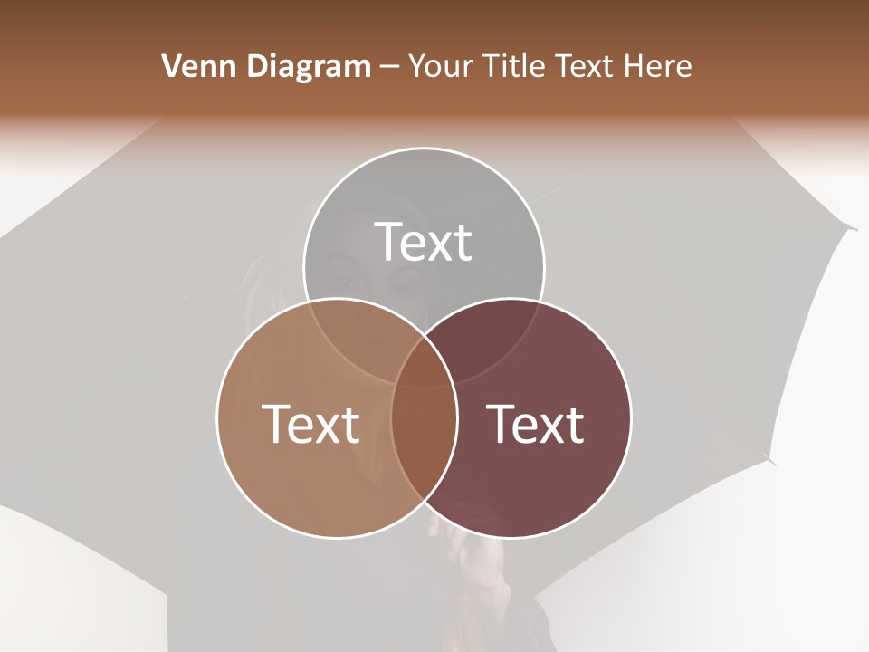 Face Umbrella Human PowerPoint Template