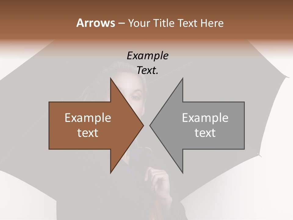Face Umbrella Human PowerPoint Template