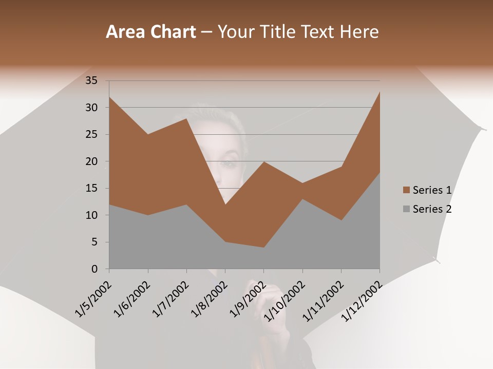 Face Umbrella Human PowerPoint Template