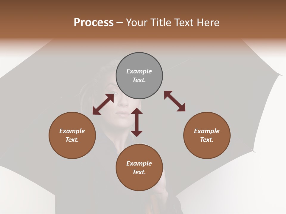Face Umbrella Human PowerPoint Template
