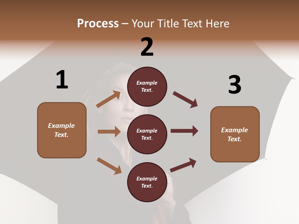 Face Umbrella Human PowerPoint Template
