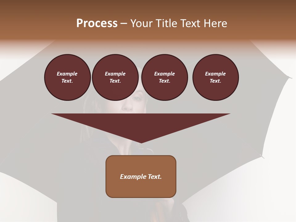 Face Umbrella Human PowerPoint Template