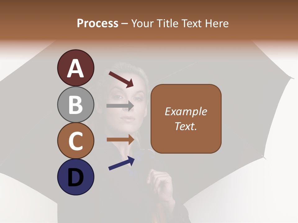 Face Umbrella Human PowerPoint Template