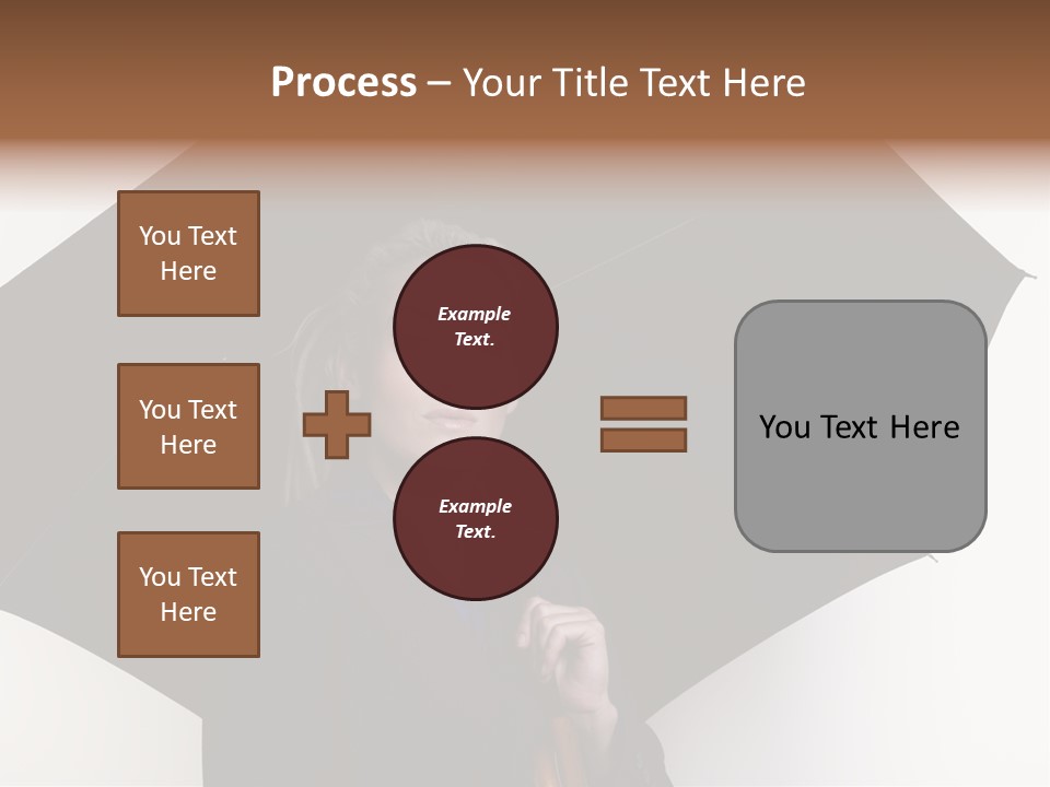 Face Umbrella Human PowerPoint Template