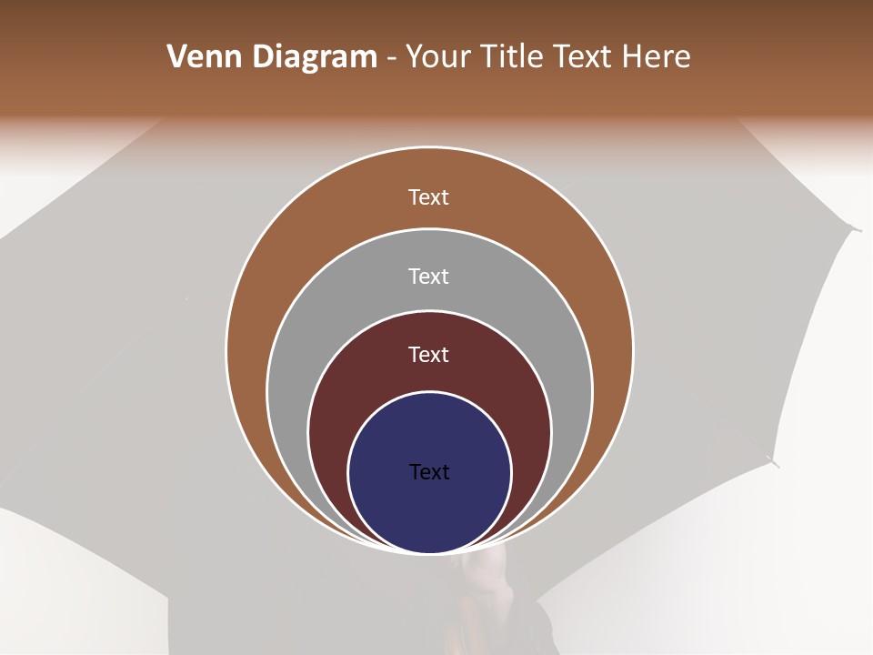 Face Umbrella Human PowerPoint Template