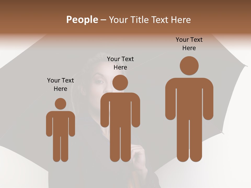 Face Umbrella Human PowerPoint Template