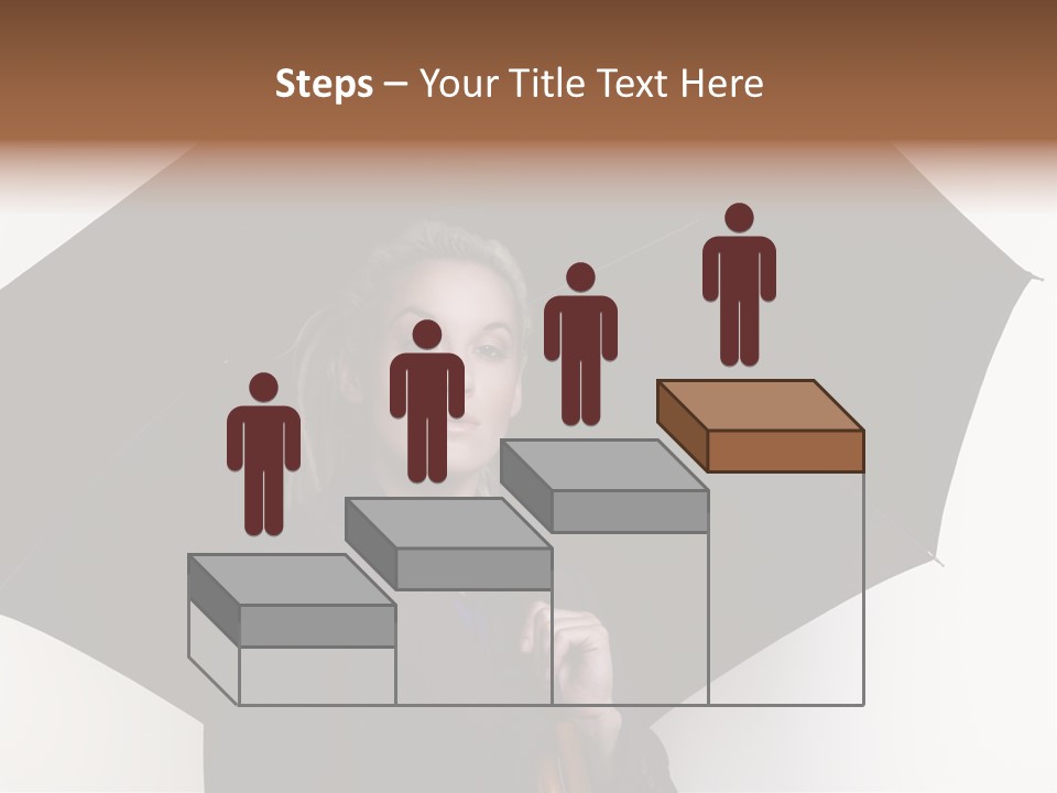 Face Umbrella Human PowerPoint Template