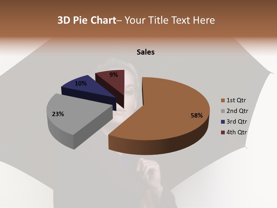 Face Umbrella Human PowerPoint Template
