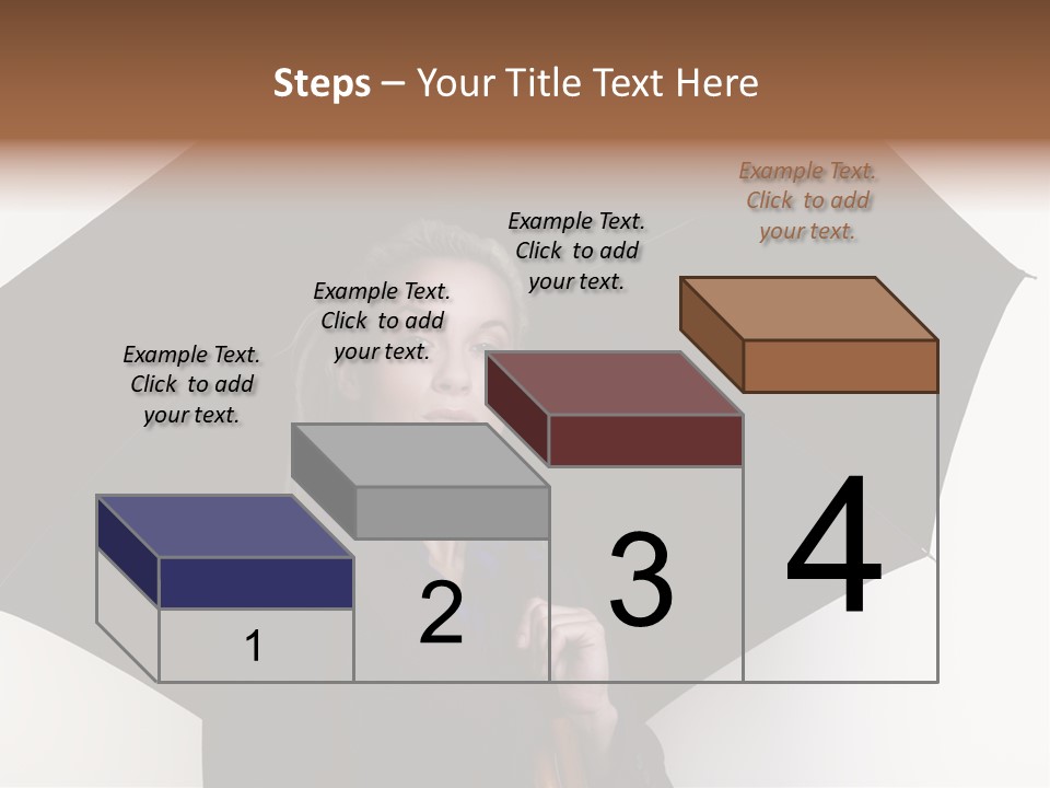 Face Umbrella Human PowerPoint Template