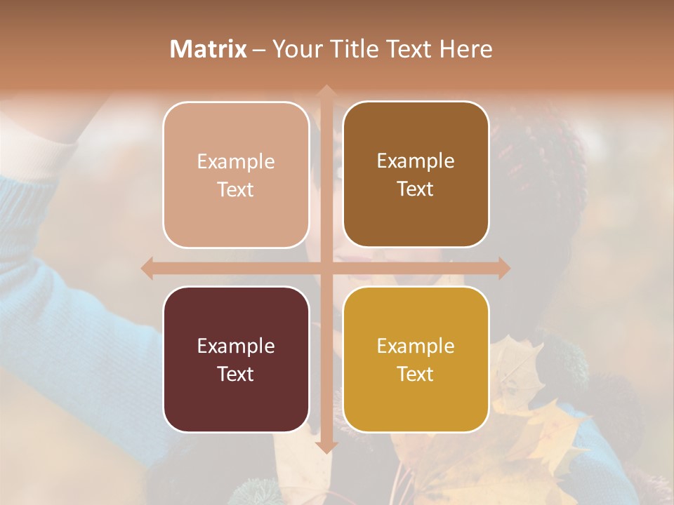 October Girl Maple PowerPoint Template